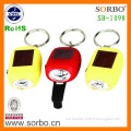 Good Sell Christmas Gift Solar Promotion LED Keychain Flashlight